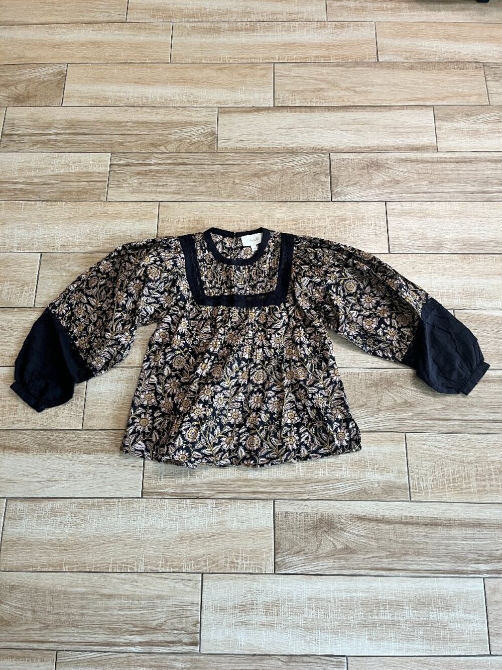 Womens Cleobella Brown Printed Boho Blouse - XS